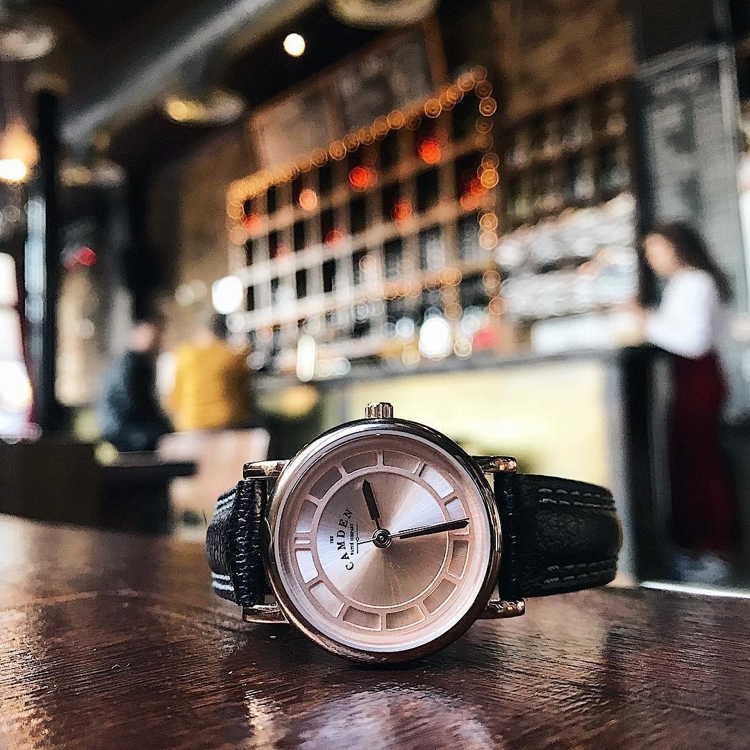 Camden Watch NO24系列 纯英国血统 玫瑰金黑表带典雅高贵真皮腕表 - 女表 - 真皮 