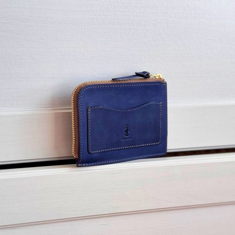 【台湾限定】日本制 Takumicsタクミクス L型拉链薄短夹 薄零钱包 - 皮夹/钱包 - 真皮 多色