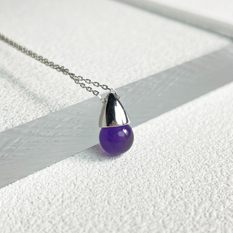 精灵Genie | 紫水精灵925纯银项链x紫水晶【智慧灵性】 - 项链 - 水晶 紫色
