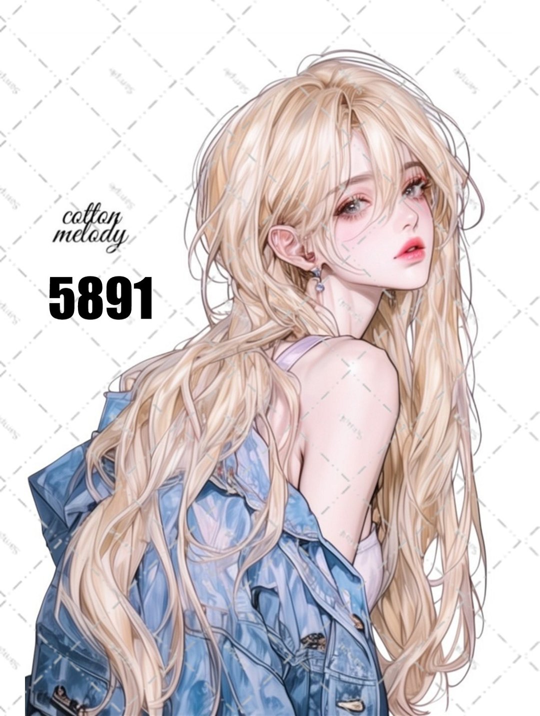 原创贴纸 No.5891 人物贴纸 原创贴纸 人物贴纸 女孩贴纸 原创人物贴纸 - 贴纸 - 纸 