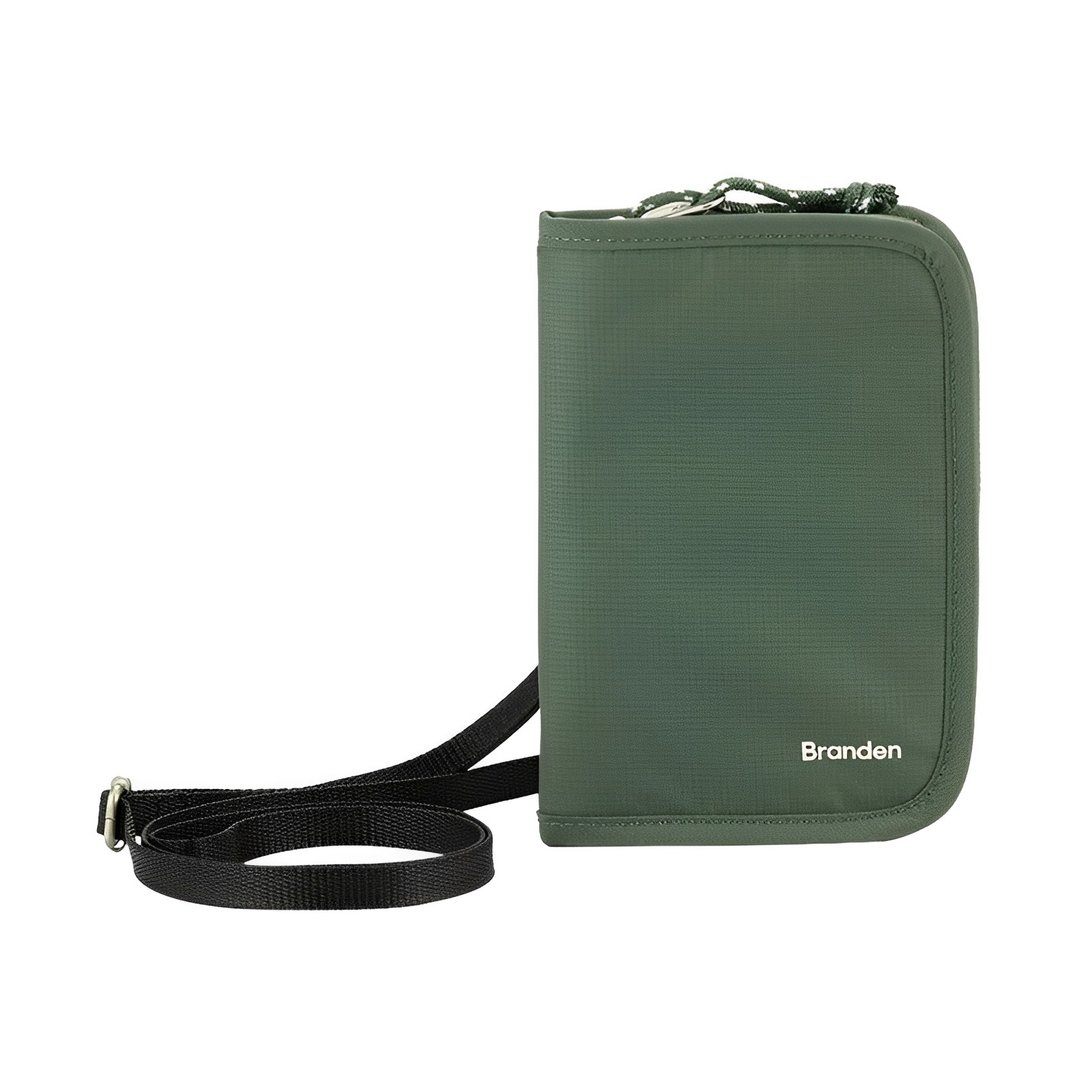 Branden 斜孭防盗银包│Safe Wallet Bag│韩国品牌│大热袋款 - 绿 - 皮夹/钱包 - 防水材质 