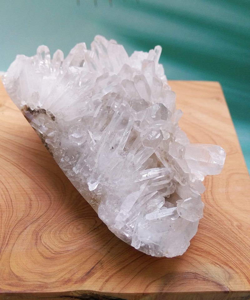 Crystal 四川产地 菊花晶晶簇 白水晶晶簇 天然矿石 原矿 - 摆饰 - 其他材质 