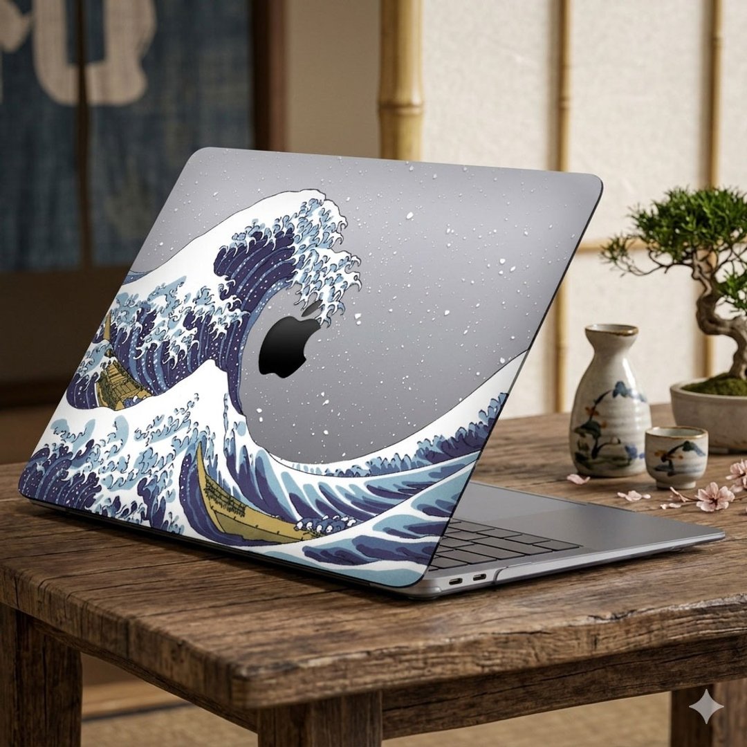 神奈川冲浪里 透明背景 MacBook 超轻薄防刮保护壳 PS001 - 平板/电脑保护壳 - 塑料 透明
