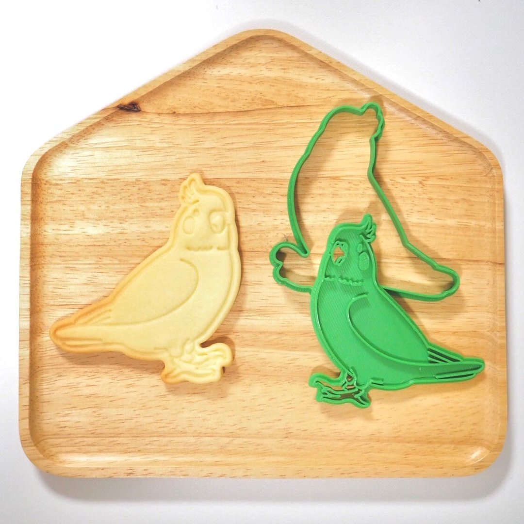Kitten Cookie Mold / OKAMEINKO・cockatiel 　made by 3d printer - 厨房用具 - 塑料 白色