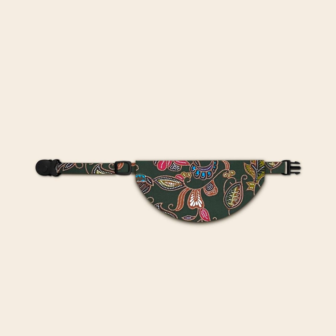 简约手工定制猫项圈 Batik Green Bandana Breakaway Cat Collar - 项圈/牵绳 - 棉 