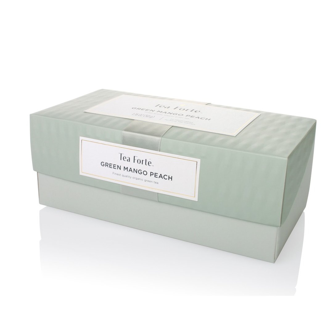 Tea Forte 20入金字塔型丝质茶包 - 蜜树香桃绿茶 - 茶 - 新鲜食材 