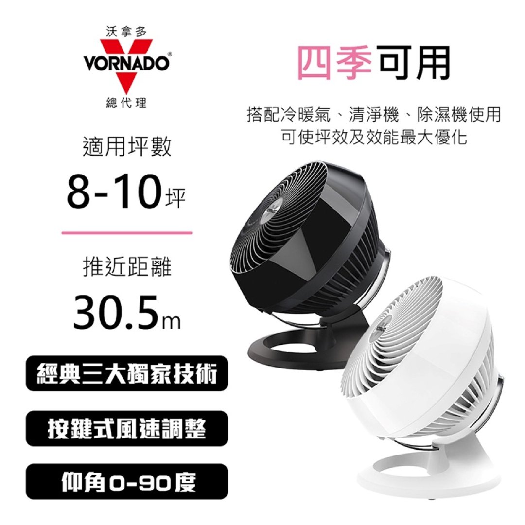 美国VORNADO沃拿多 8-10坪用 涡流空气循环扇 660-TW  共2色 - 其他小家电 - 塑料 