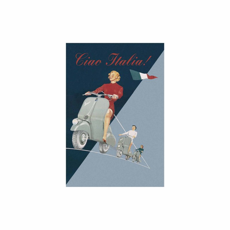 意大利 IFI 明信片 伟士牌复古广告 - 卡片/明信片 - 纸 多色