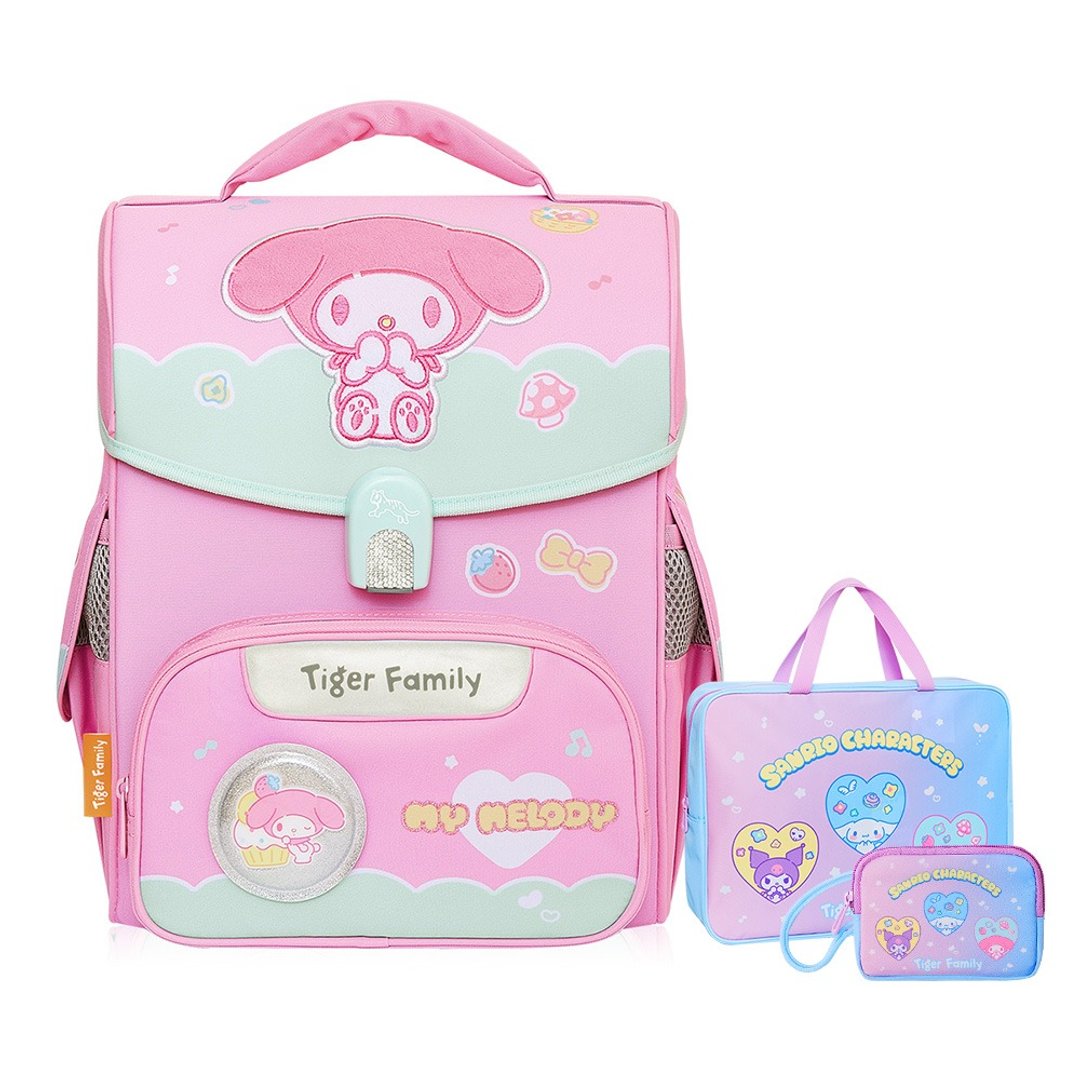 新品 三丽鸥 小学者超轻量护脊书包 Pro 2S-点心美乐蒂 | 低年级 - 后背包/双肩包 - 聚酯纤维 粉红色