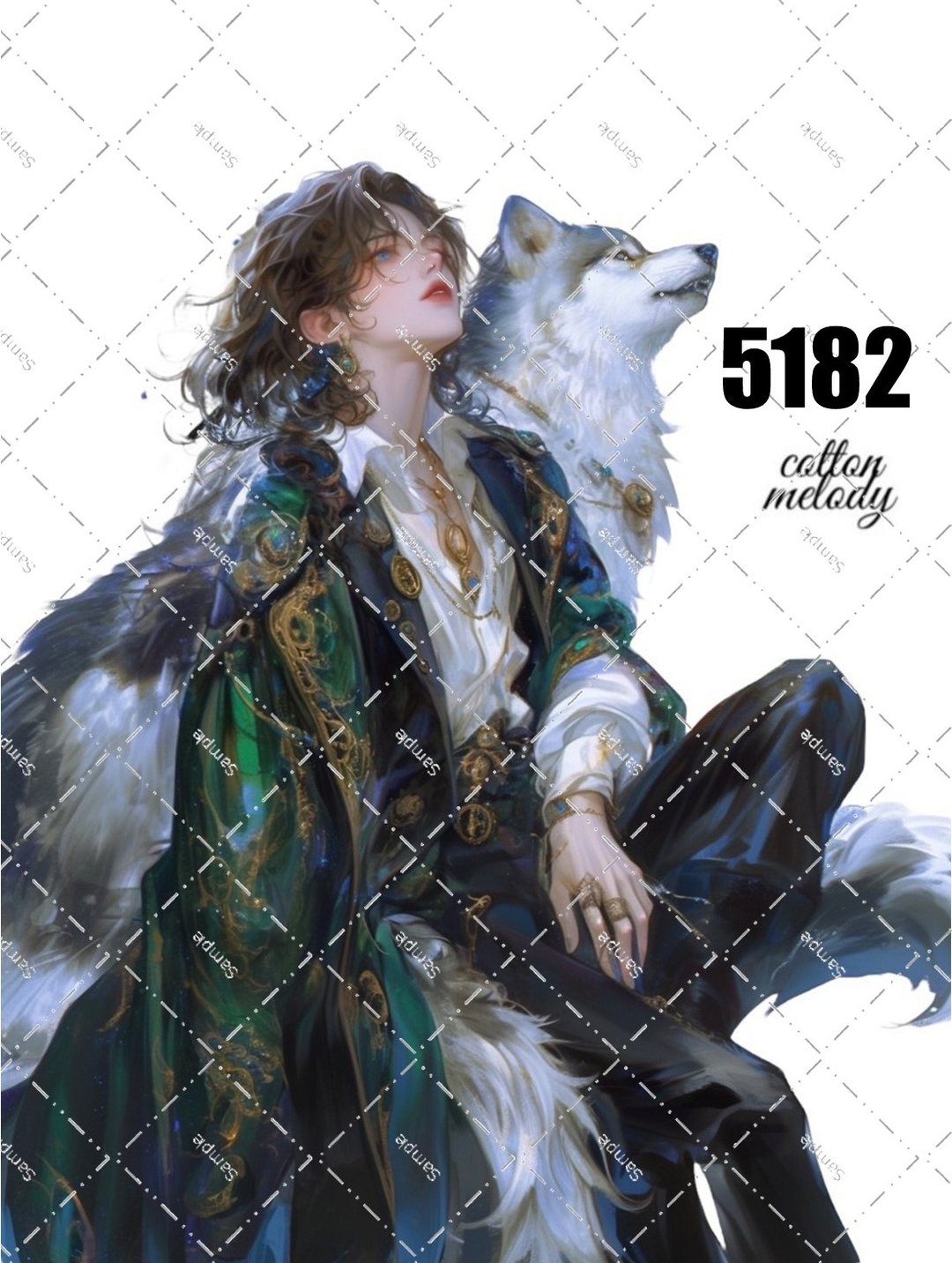 original sticker no.5182 人物贴纸 原创贴纸 原创人物贴纸 装饰贴纸 cotton melody - 贴纸 - 纸 