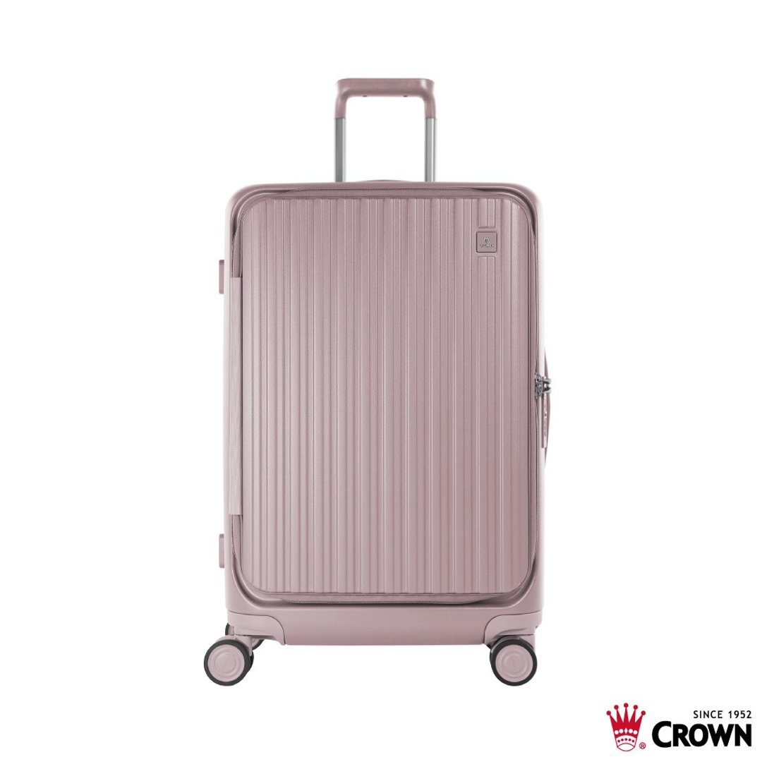 【CROWN】29寸 BOXY 前开框架拉杆箱 托运箱  粉色 - 行李箱/行李箱保护套 - 塑料 粉红色