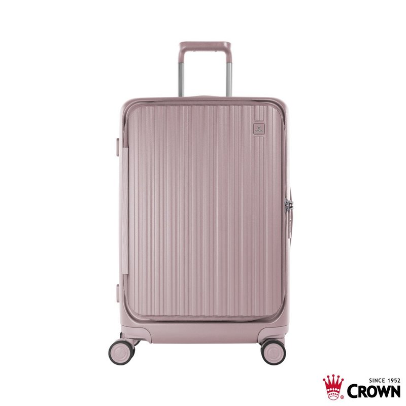 【CROWN】29寸 BOXY 前开框架拉杆箱 托运箱  粉色 - 行李箱/行李箱保护套 - 塑料 粉红色