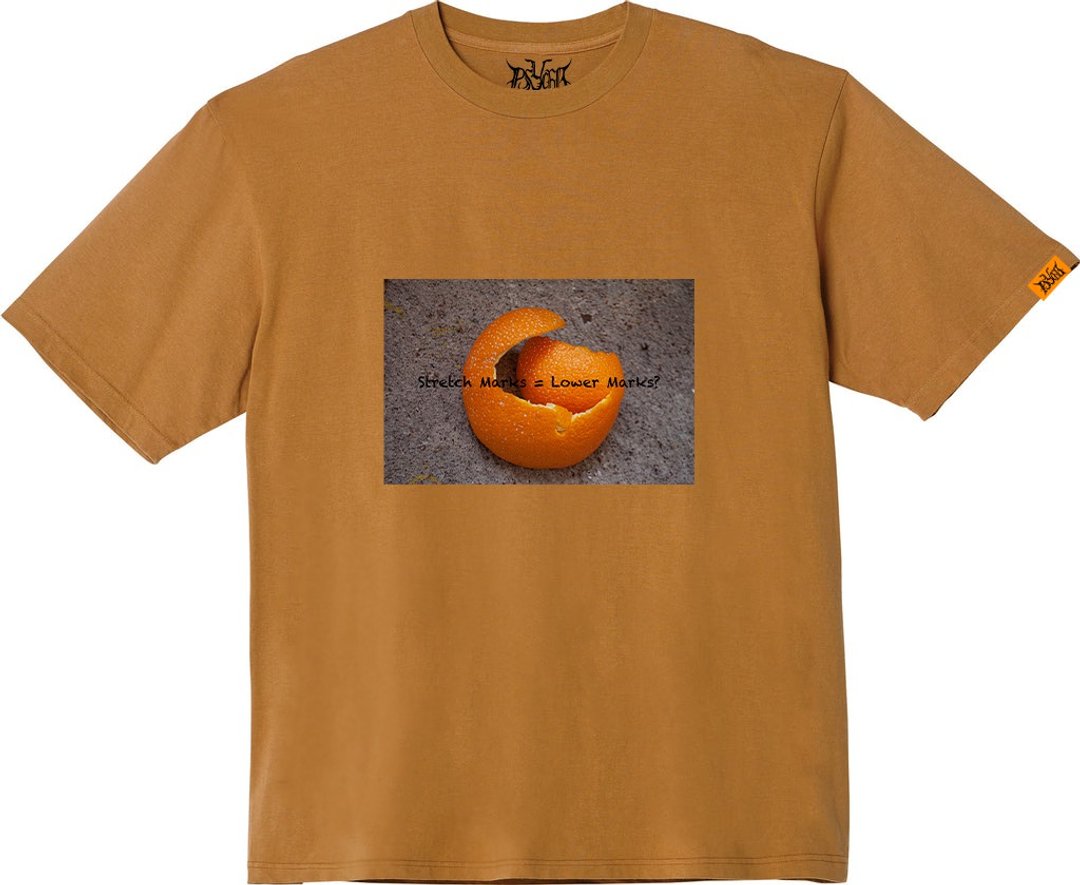 身体自主-肉肉系列 Judging Defines My Body Tee - 中性连帽卫衣/T 恤 - 棉 咖啡色