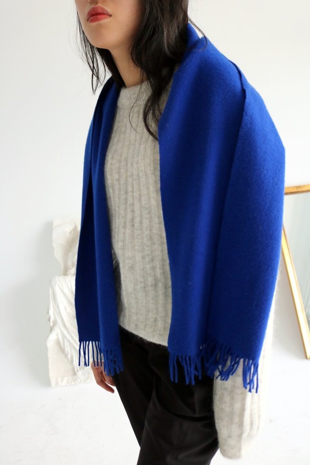 Kendall Sweater 马海毛罗纹中性毛衣-sold out - 女装针织衫/毛衣 - 羊毛 白色