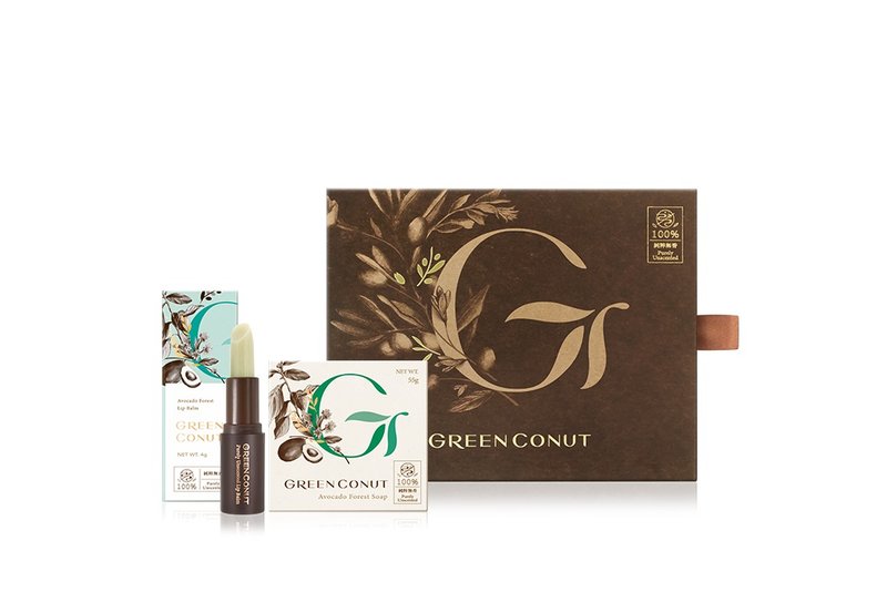 手工小皂唇膏礼盒组 附提袋 - 其他 - 其他材质 咖啡色