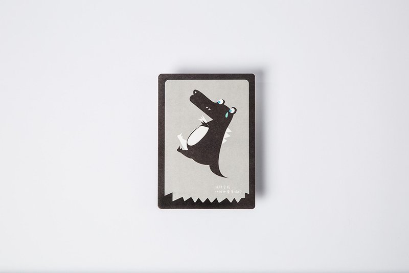 [Blue eyes 忧郁目光] 抱抱的忧郁目光 明信片（附赠说明小卡可当书签） - 卡片/明信片 - 纸 黑色