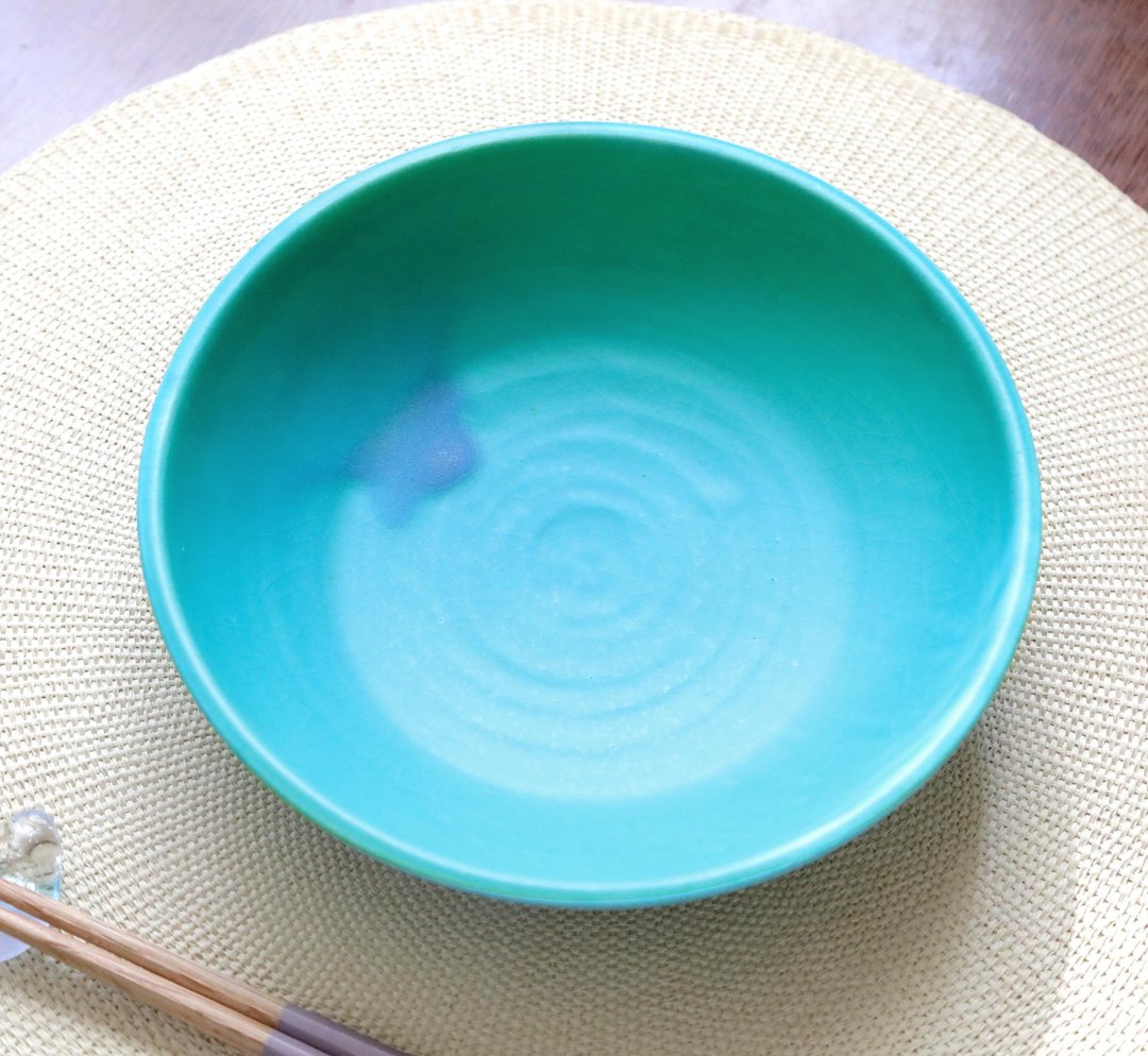 特价 / 土耳其蓝雾面釉浅钵 1 - 盘子/餐盘/盘架 - 陶 蓝色