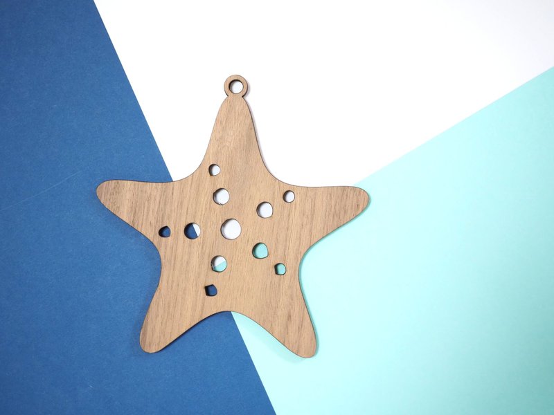 【海洋系列2.0】小海星木煲垫 - 厨房用具 - 木头 咖啡色