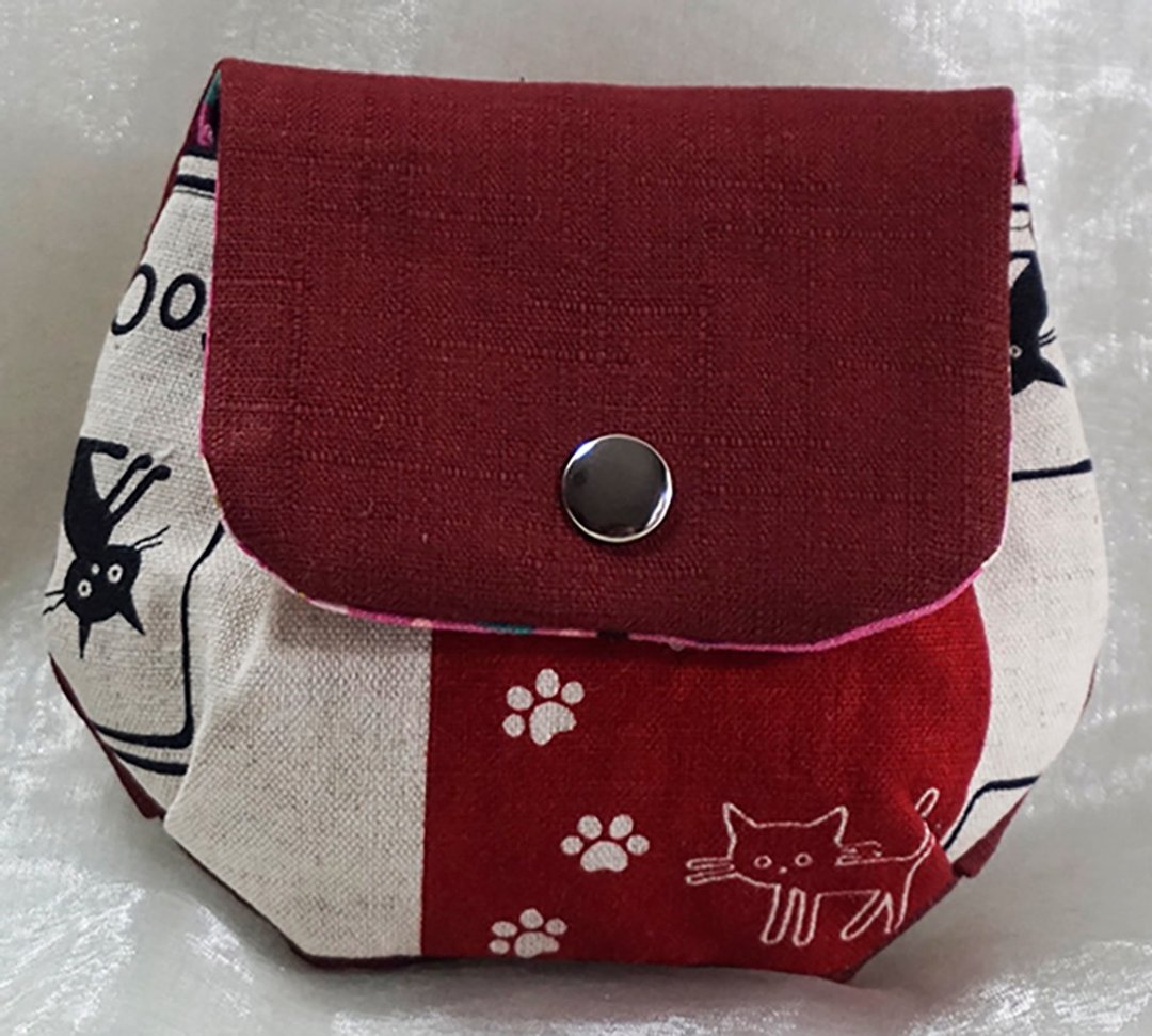 猫咪棉麻零钱小包零钱包 - 零钱包 - 棉 多色