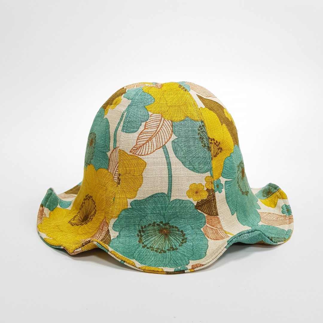 大百合花朵帽- 日风古花  2018 夏季新商品 #防晒 #日本布 - 帽子 - 棉 多色