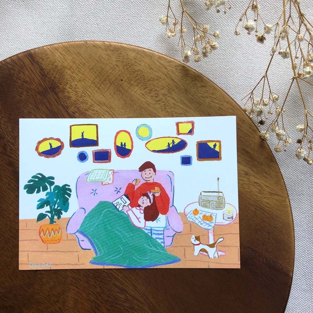 【有你就好】手绘明信片 礼物/插画 - 卡片/明信片 - 纸 多色