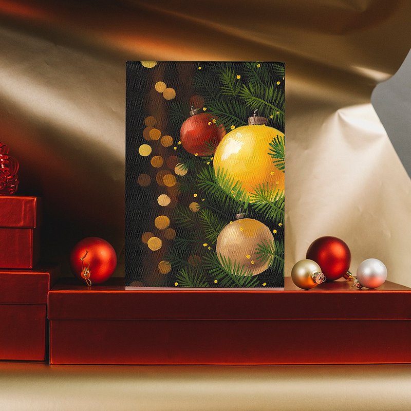 【体验】台中油画体验课程/圣诞树的角落/台中画室 - 插画/绘画/写字 - 棉．麻 