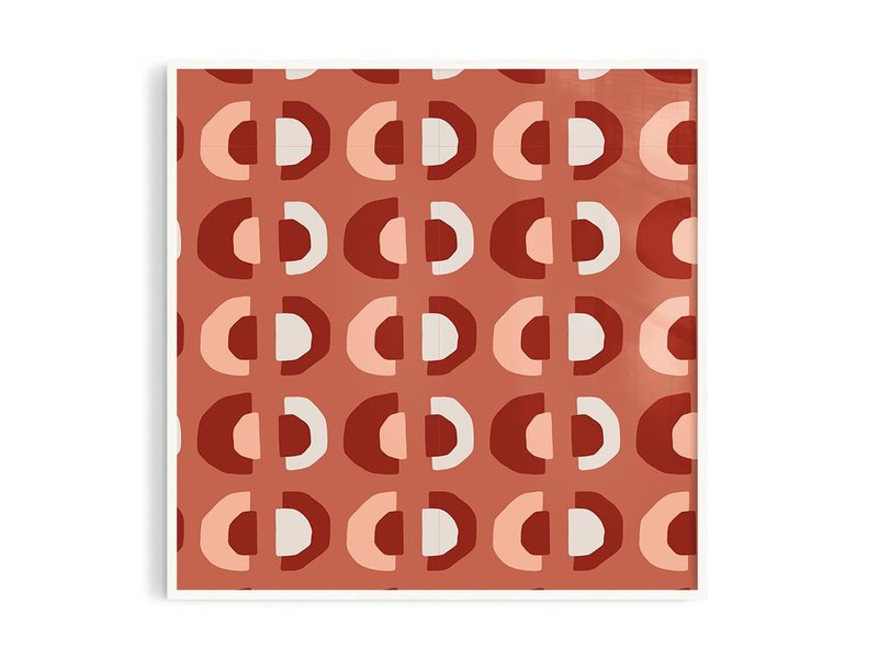 色彩图3_8丨插画/挂画/海报/台湾制/原木画框/A4/尺寸可定制 - 海报/装饰画/版画 - 纸 红色