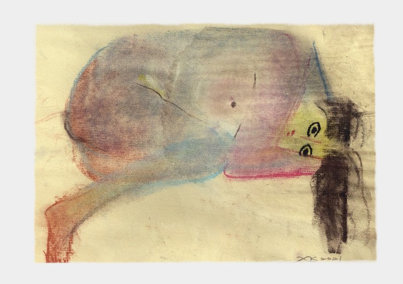 限期感知_暴风与中心∣关闭∣原画∣仅一件 - 海报/装饰画/版画 - 纸 紫色