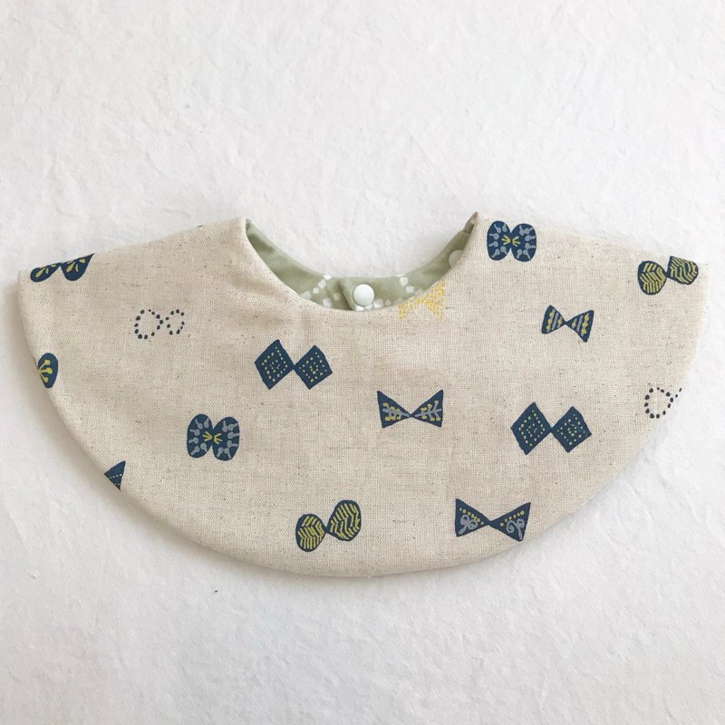 lune / butterfly - 围嘴/口水巾 - 棉．麻 卡其色