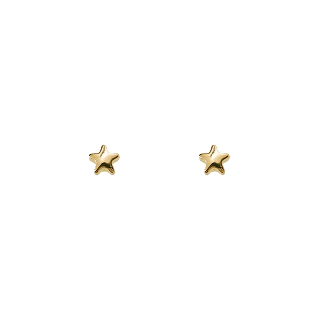 星星 18K 金耳环 - 耳环/耳夹 - 贵金属 