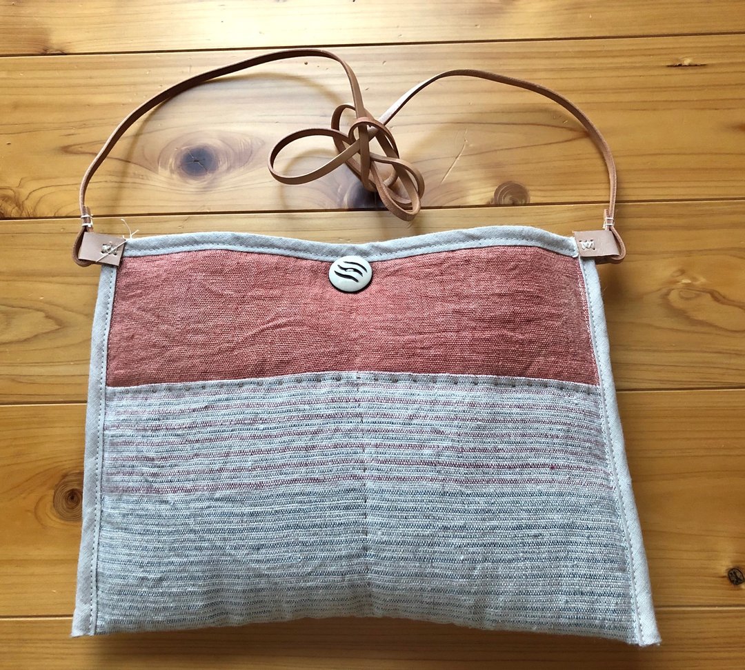 Handwoven hemp shoulder back P - 侧背包/斜挎包 - 棉 多色
