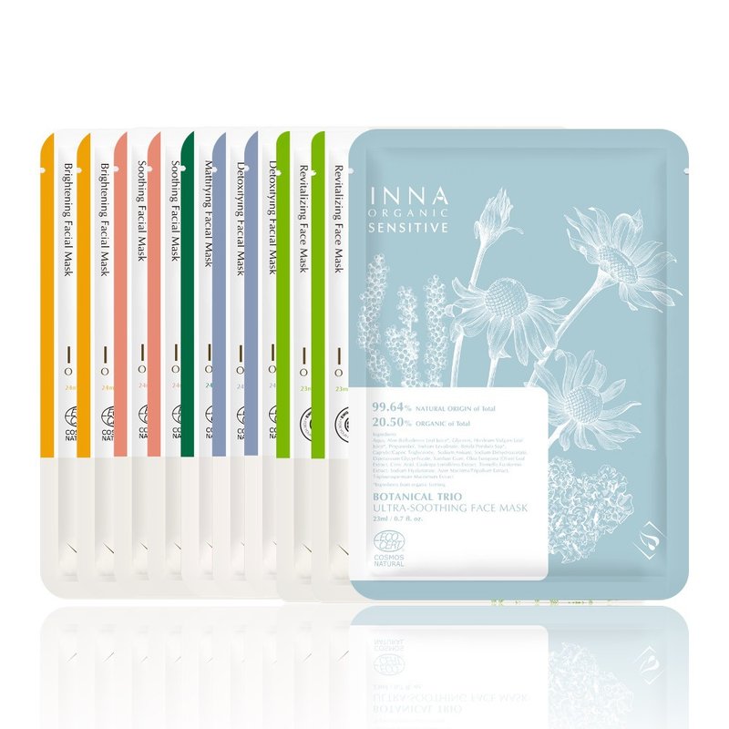 彩虹隐形面膜礼盒 | 30天面膜保养练习 - 面膜/冻膜 - 棉．麻 白色