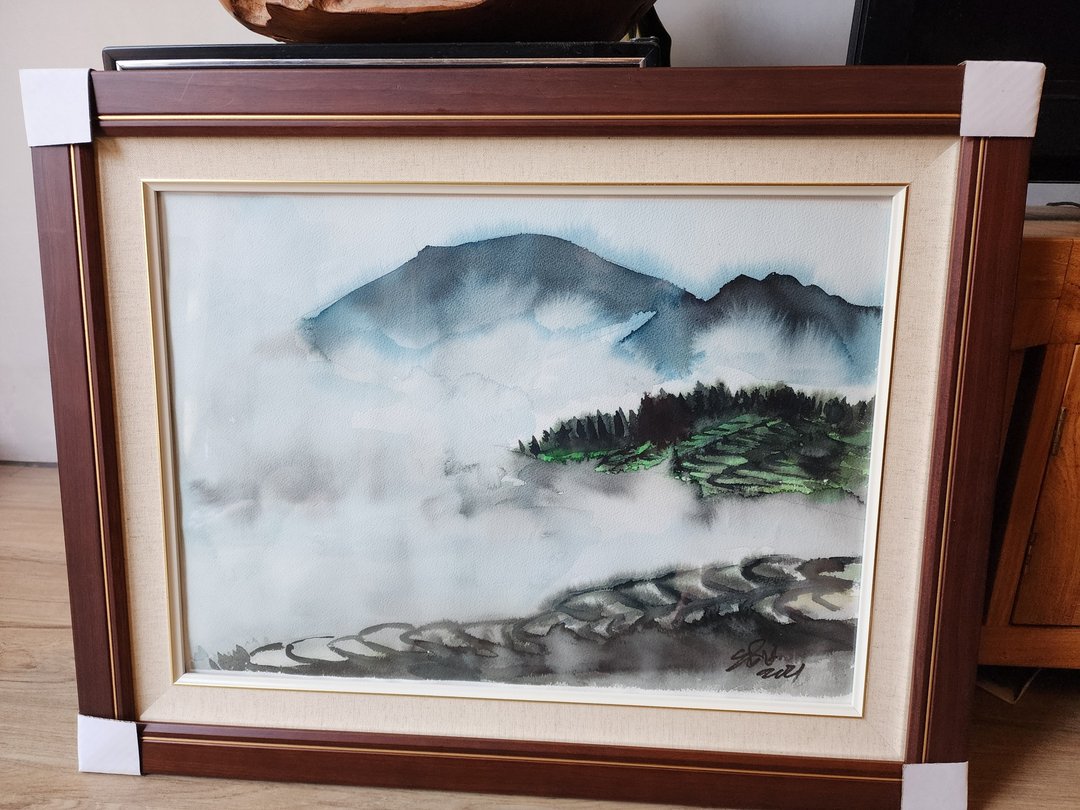 山中云雾 - 海报/装饰画/版画 - 纸 蓝色