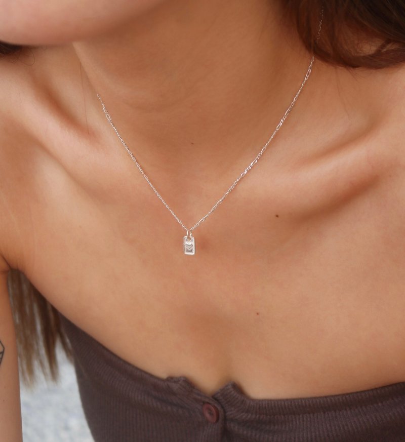 爱之语 - 项链 - 纯银 银色