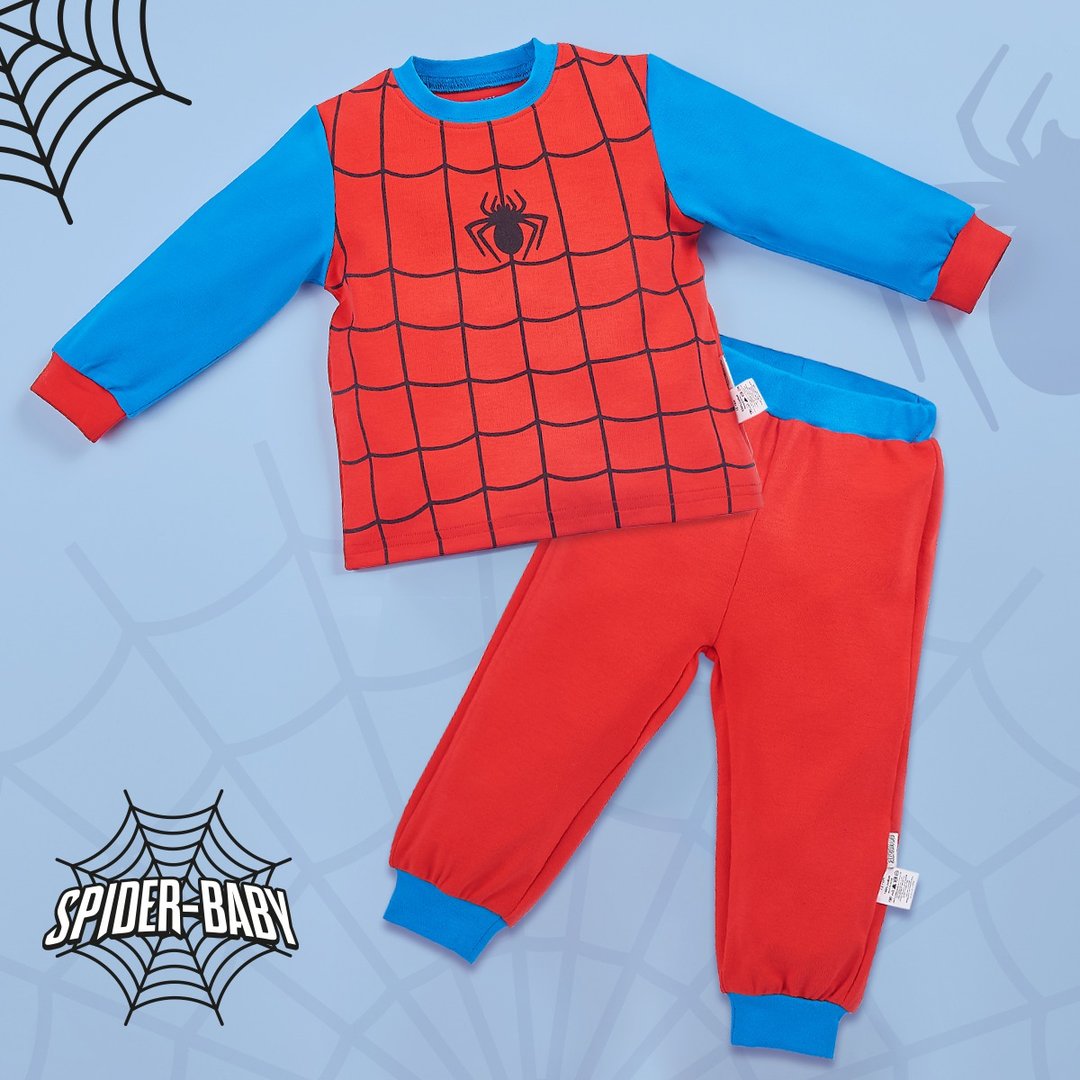 OMYMONSTER - Spider Baby 长袖套装 - 包屁衣/连体衣 - 棉 