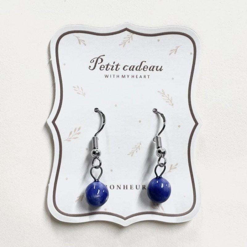 陶瓷耳环 - 耳环/耳夹 - 陶 多色