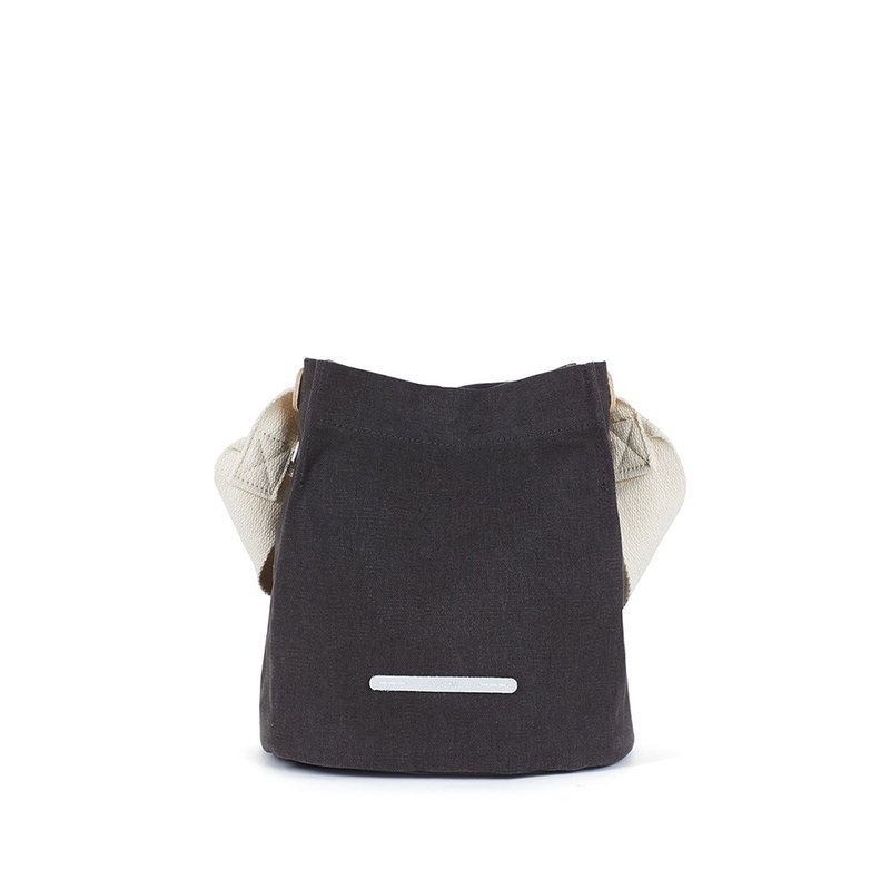 RAWROW-城市系列-帆布水桶包(小)-炭黑-RCR711CH - 侧背包/斜挎包 - 棉．麻 黑色