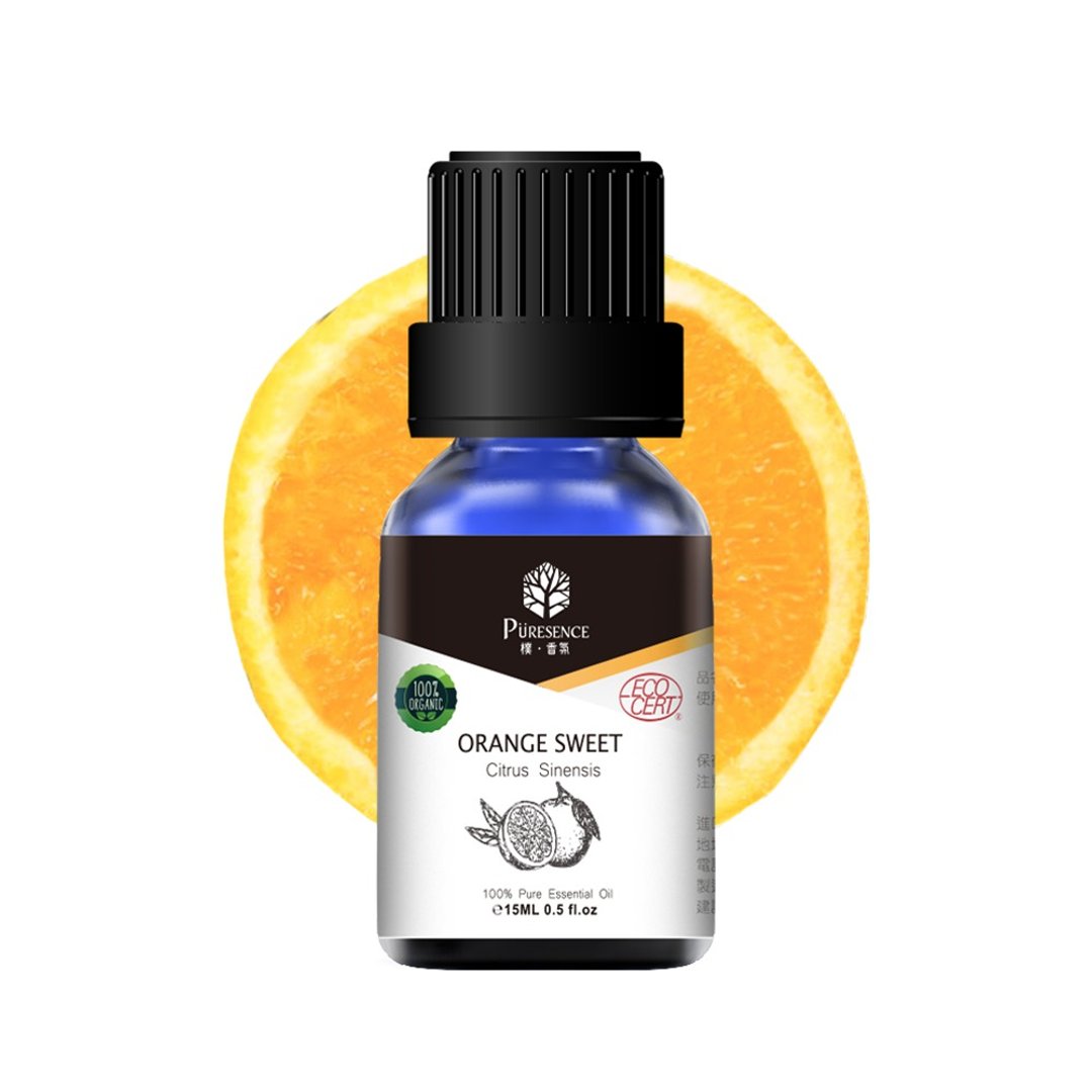 朴香氛PÜRESENCE有机甜橙精油(Orange Sweet)15ml - 香薰/精油/线香 - 精油 橘色