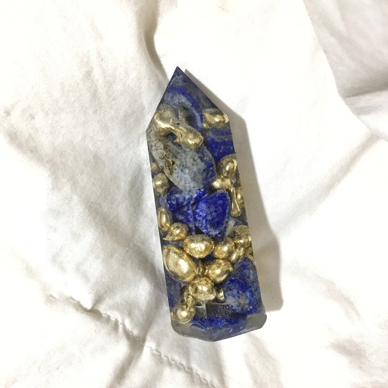 Orgonite 水晶柱能量塔 — 青金石 - 其他 - 宝石 蓝色