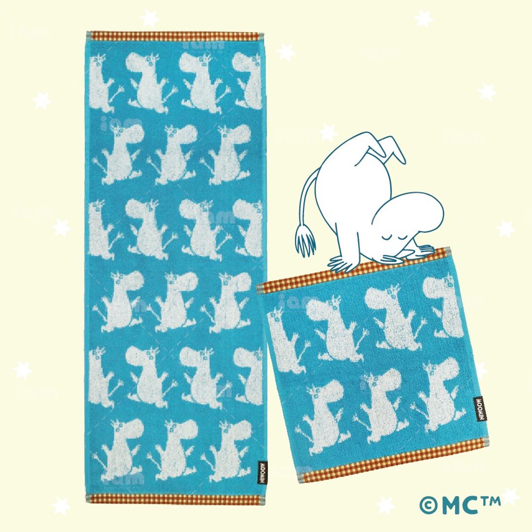 【MOOMIN】雀跃姆明毛巾 毛巾 纯棉毛巾 擦汗巾 洗澡毛巾 - 毛巾浴巾 - 棉 