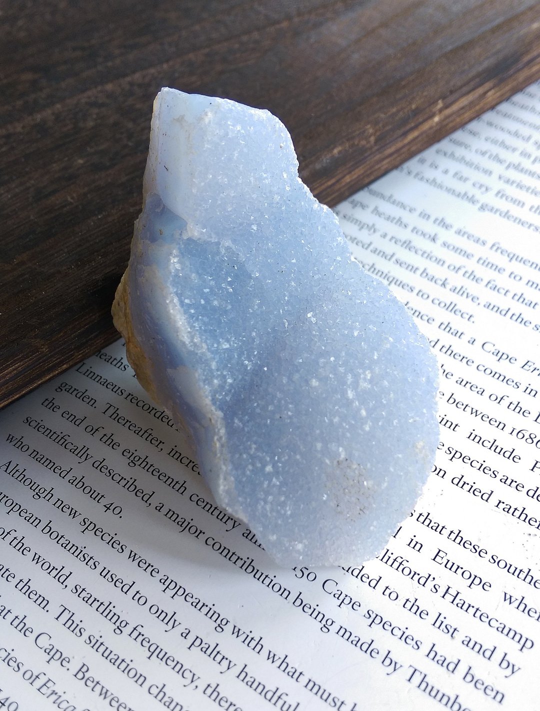 Chalcedony 马达加斯加产地 蓝玉髓 蓝纹玛瑙 天然矿石 原矿 - 摆饰 - 其他材质 