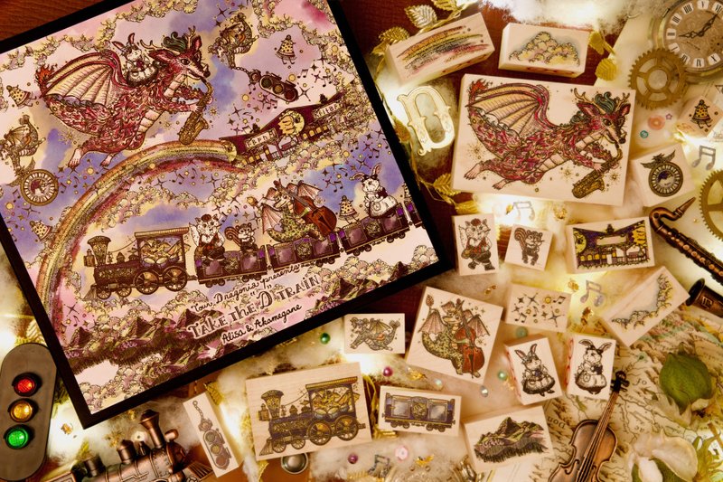 天空之旅 龙之国度旅行社 ~搭乘D列车出发~ - 印章/印台 - 木头 