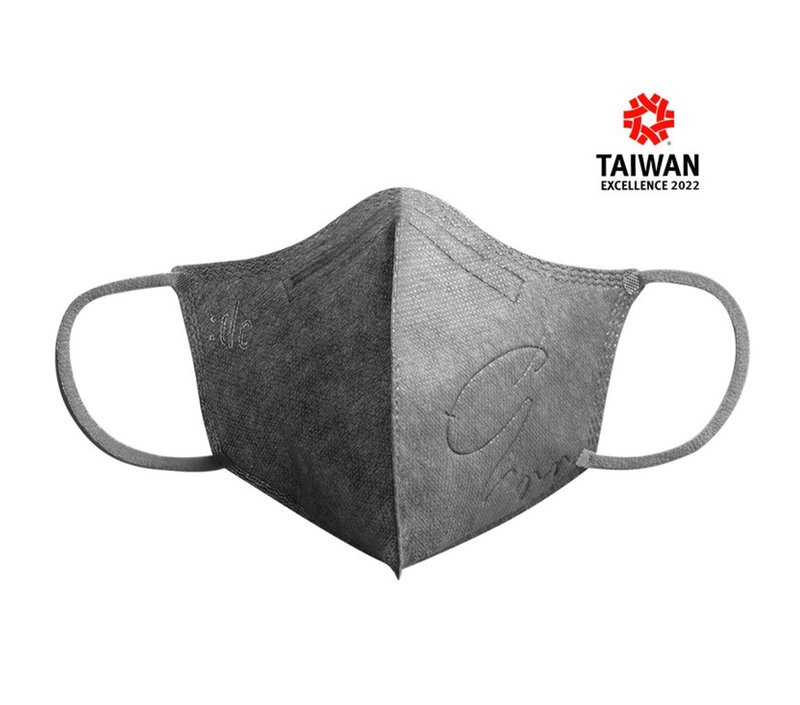:dc 克微粒-立体奈米薄膜口罩成人 灰口罩+灰耳带  (6片/盒) - 数码小物 - 其他材质 银色