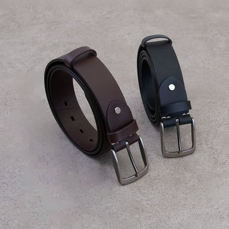 皮带 belt 真皮腰带 意大利 38mm 定制礼物 压纹皮带 礼物 - 皮带/腰带 - 真皮 多色