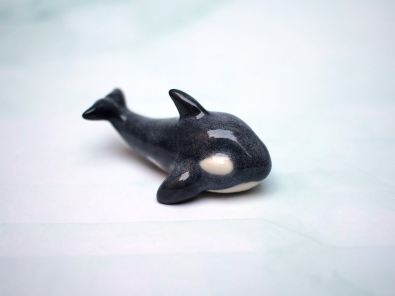 虎鲸　瓷偶　筷架　公仔 - 筷子/筷架 - 瓷 黑色