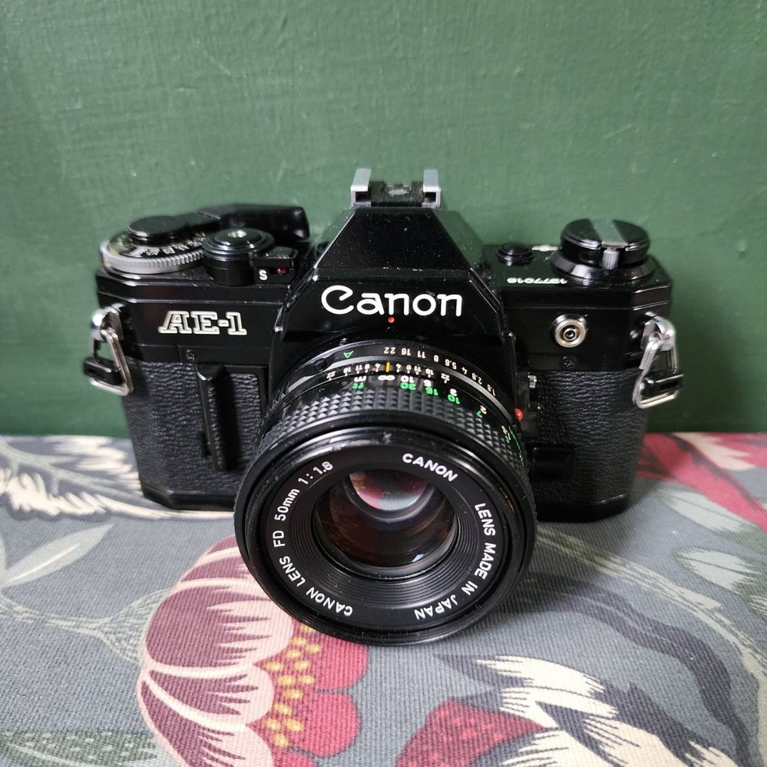 专业相机店 CANON AE-1+ NEW FD 50mm F1.8 底片单眼相机 (保固 30 天 - 相机 - 其他金属 黑色