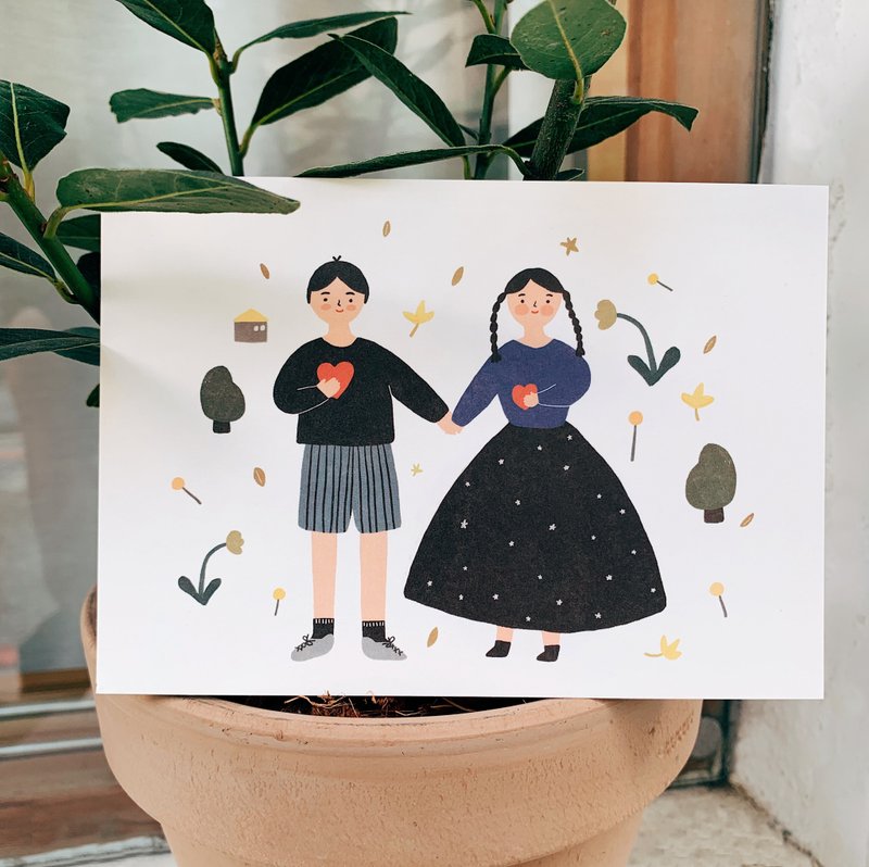 明信片-我们的小日子 - 卡片/明信片 - 纸 多色