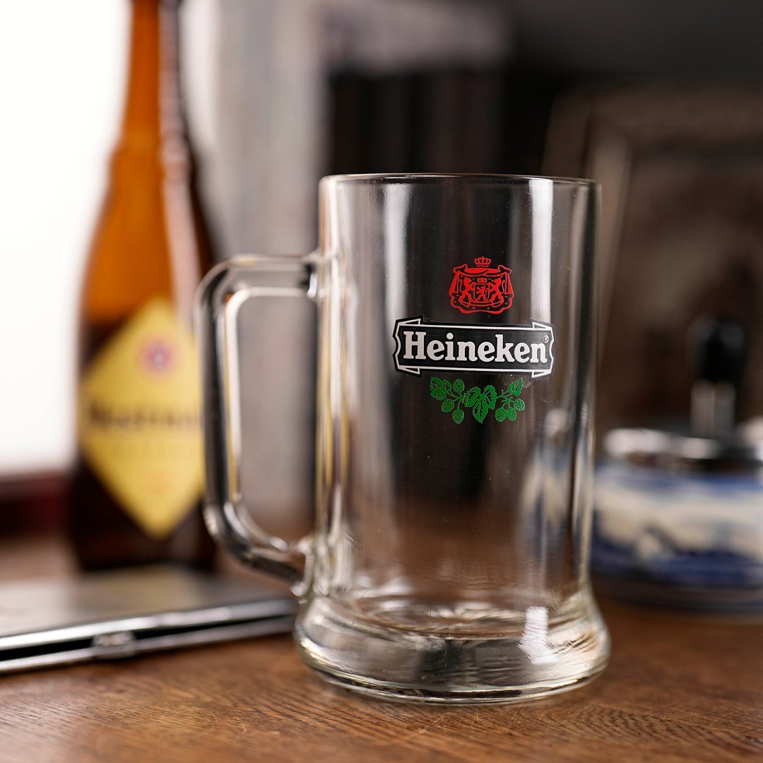 荷兰Heineken海尼根啤酒杯/老件/荷兰制 - 酒杯/酒器 - 玻璃 透明
