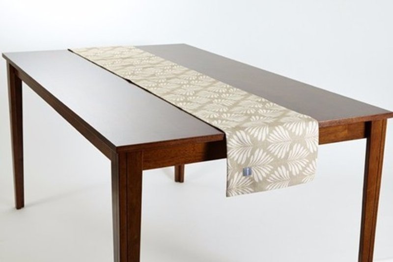 Table Runner Scandinavian Pattern Leaf Natural Natural Linen 183 × 30cm jubileetabletr021 - 杯垫 - 棉 
