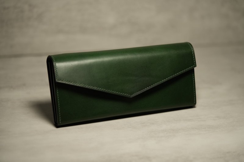 Herry Hsieh - 长夹 / 信封式 / 绿色 - 皮夹/钱包 - 真皮 